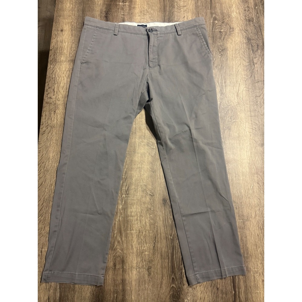 Dockers Mens Slim Fit Gray Chino Pants W38 L30 PC9-36295-0007